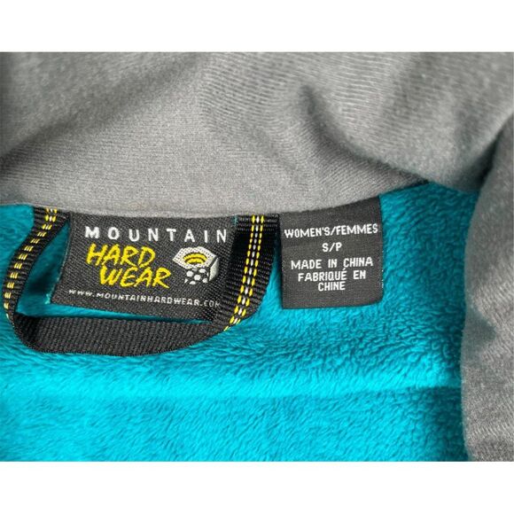 Mountain Hardwear Women's Pyxis Full-Zip Fleece Jacket Teal Green Size S Petite - Picture 3 of 11